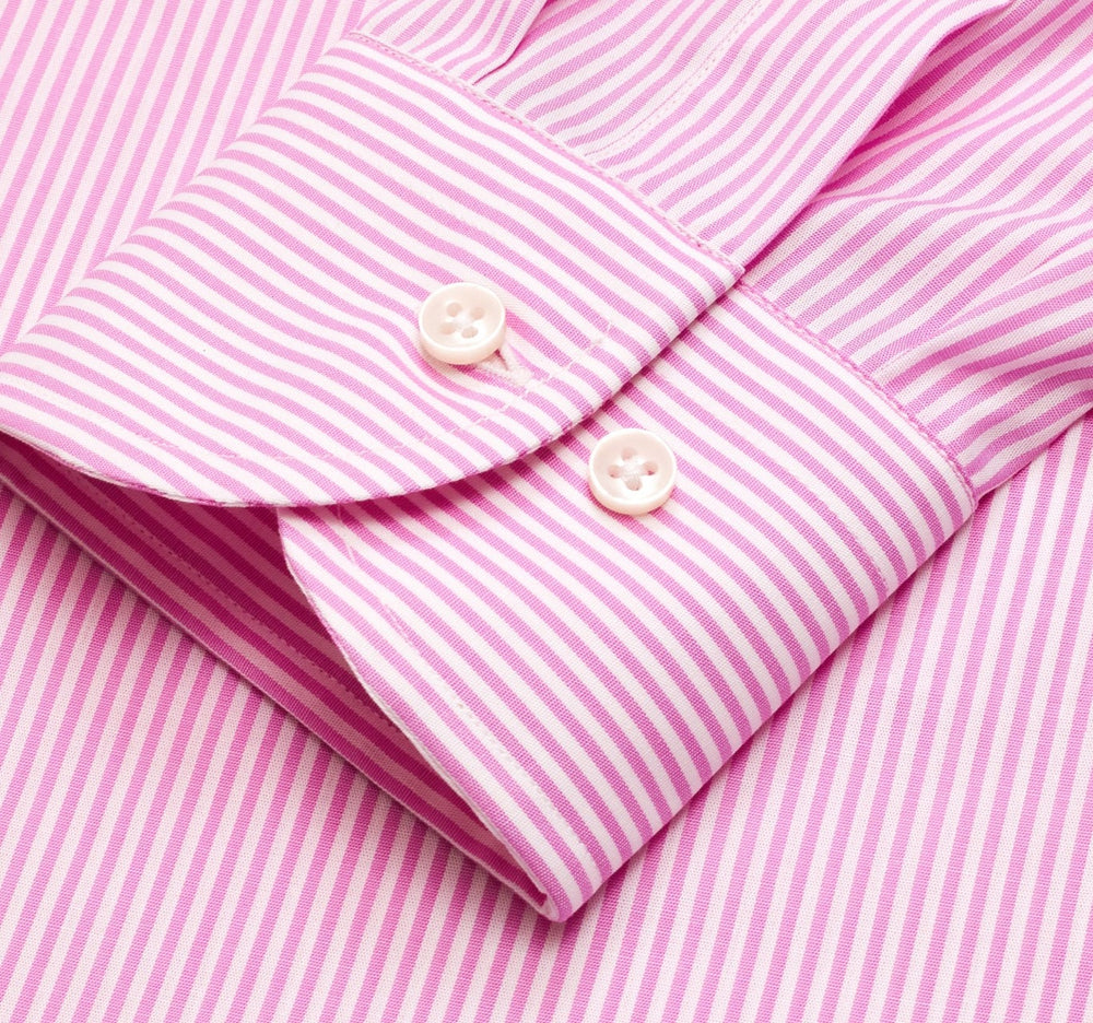 Pink Button Down Stripe