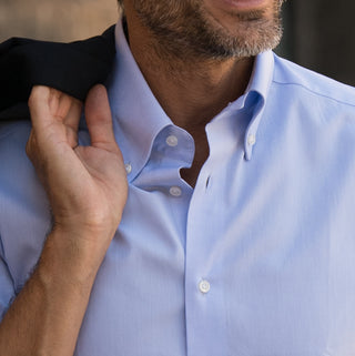 Blue Oxford Button Down Collar