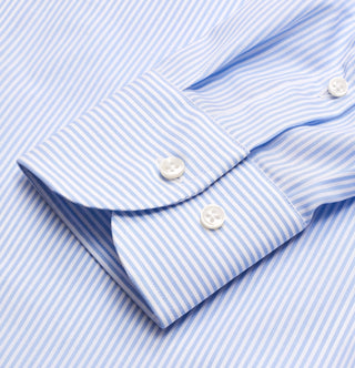 Blue Stripe Button Down Collar